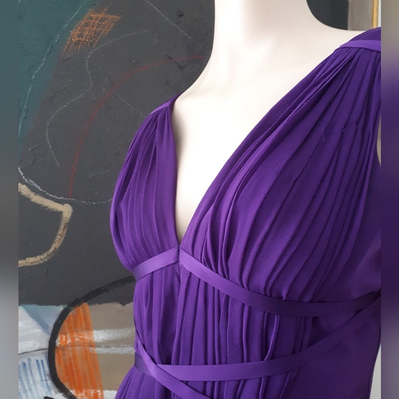 Dina Bar-El | Silk Dress with Wrap Tie - Picture 6 of 14